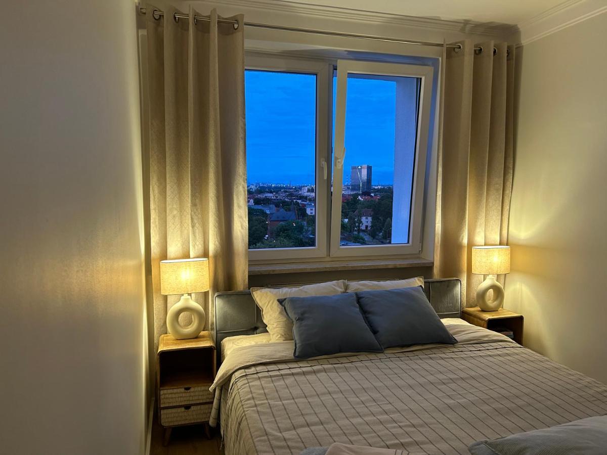 Apartament Z Widokiem Na Gdansk I Zatoke Free & Priv Parking Kültér fotó