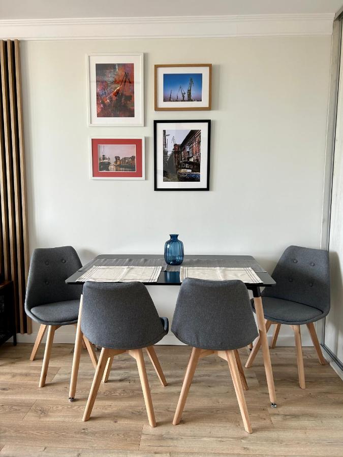 Apartament Z Widokiem Na Gdansk I Zatoke Free & Priv Parking Kültér fotó